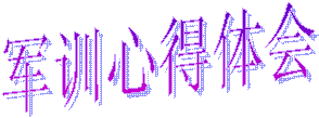 军训心得体会